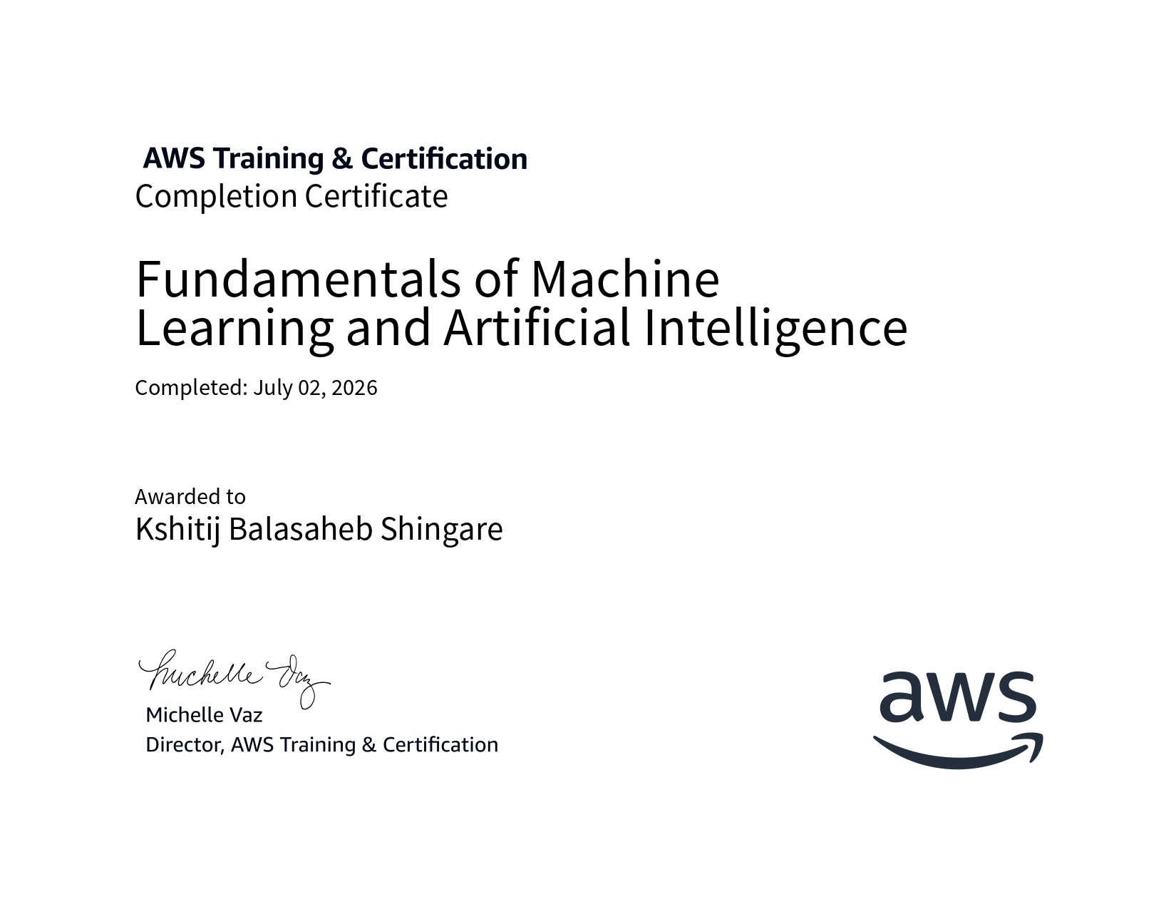 Fundamentals of Machine Learning and AI